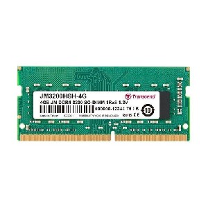 Transcend 4GB JM DDR4 3200 SO-DIMM 1Rx8 512Mx8 CL22 1.2V