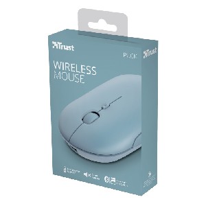 TRUST Puck Wireless& BT Rechargeable Mouse Blue