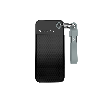 Verbatim Pocket SSD USB 3.2 Gen 2 1TB Black/Grey