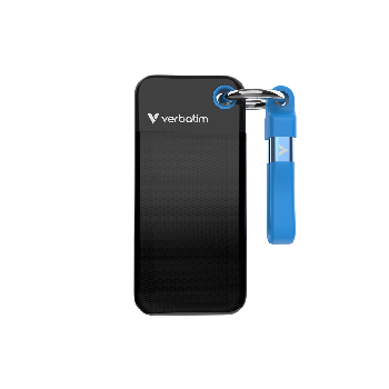 Verbatim Pocket SSD USB 3.2 Gen 2 1TB Black/Blue