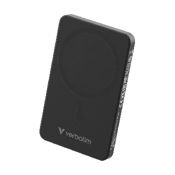 Verbatim Charge ' n' Go Essentials Power Bank Magnetic Wireless 5000mAh Black