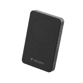 Verbatim Charge ' n' Go Essentials Power Bank Magnetic Wireless 10000mAh Black