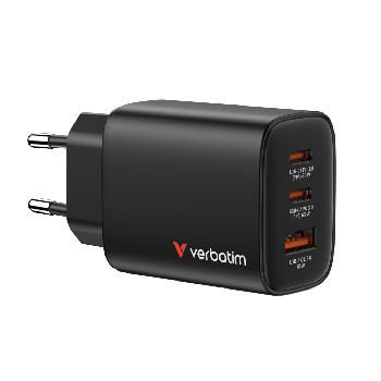 Verbatim Essentials GaN Charger 65W EU plug Black