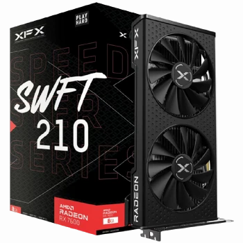 XFX SPEEDSTER SWFT 210 AMD Radeon RX 7600 8 GB GDDR6 128-bit HDMI 3x DP