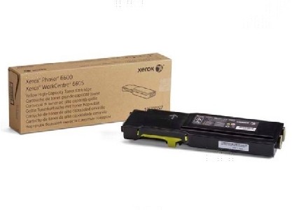 Xerox Phaser 6600/WorkCentre 6605 Yellow High Capacity Toner Cartridge, DMO