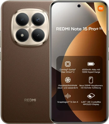 Смартфон REDMI Note 15 Pro+ 5G 8/256GMocha