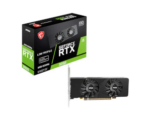 MSI Video Card Nvidia GeForce RTX 3050 LP E 6G OC